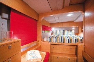 Catana 50 cabin view